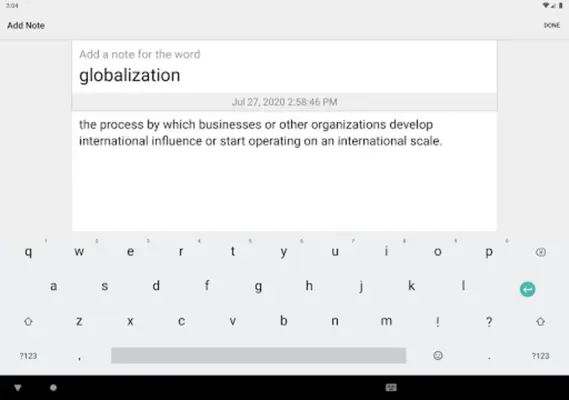 Dictionary android App screenshot 1