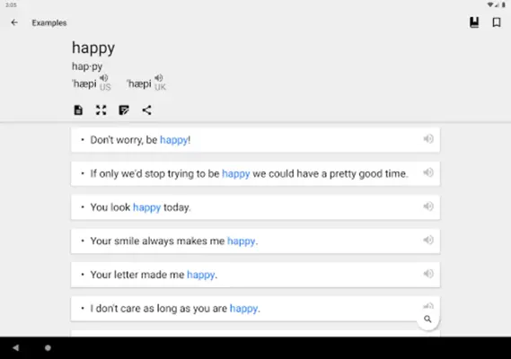 Dictionary android App screenshot 2