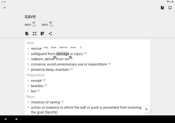 Dictionary android App screenshot 5